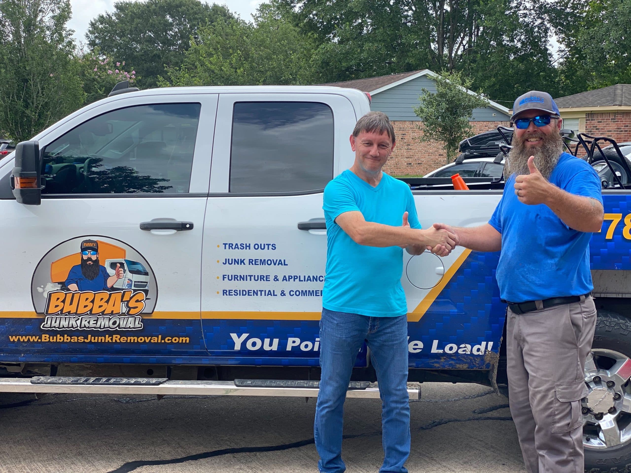 Happy Junk Removal Customer