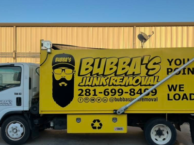 Bubba's Junk Removal truck in Pearland