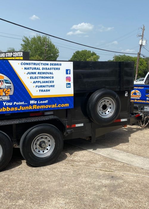 Bubba's Junk Removal taking appliances
